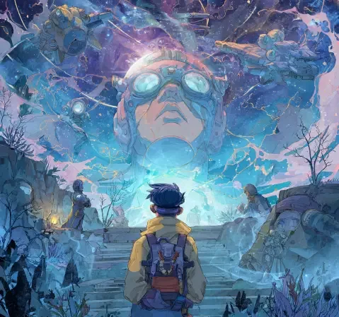 樱花漫画站内作品阅读场景，摊开的漫画书页与分类标签